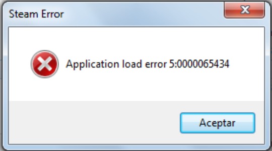 Что делать, если возникла ошибка Application Load Error 5 0000065434?