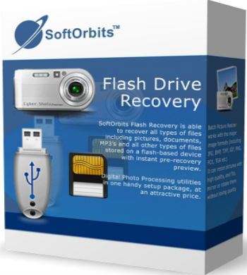 Восстановление данных с флешки с помощью SoftOrbits Flash Drive Recovery